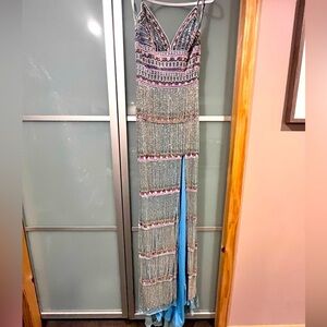 1920’s style beaded evening gown